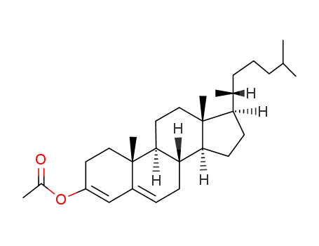 Molecular Structure of 2309-32-2 (Cholesta-3,5-dien-3-ol acetate)