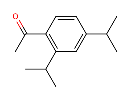 Molecular Structure of 77344-61-7 (1-[2,4-bis(1-methylethyl)phenyl]ethan-1-one)