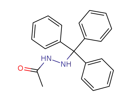 Molecular Structure of 90141-58-5 (N-tritylacetohydrazide)