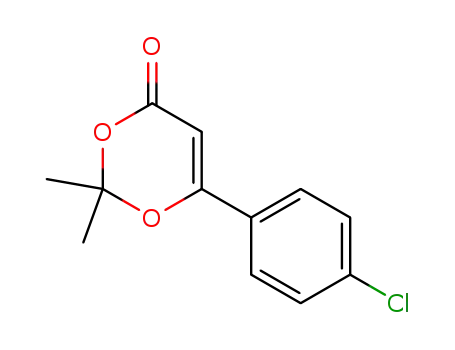4H-1,3-Dioxin-4-one, 6-(4-chlorophenyl)-2,2-dimethyl-