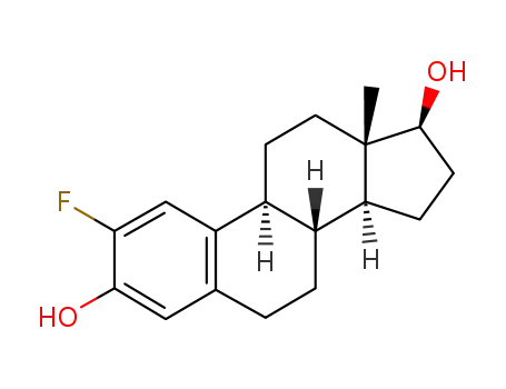 Molecular Structure of 16205-32-6 (2-fluoroestradiol)