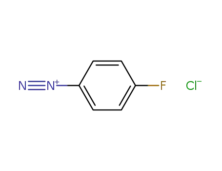 Molecular Structure of 20893-71-4 (Benzenediazonium, 4-fluoro-, chloride)