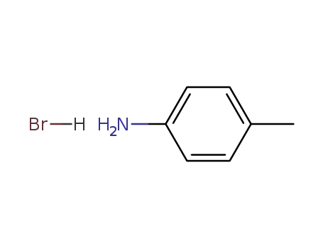 Molecular Structure of 67614-05-5 (Benzenamine, 4-methyl-, hydrobromide)