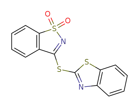 7-benzothiazol-2-ylsulfanyl-9$l^{6}-thia-8-azabicyclo[4.3.0]nona-1,3,5,7-tetraene 9,9-dioxide cas  81235-20-3