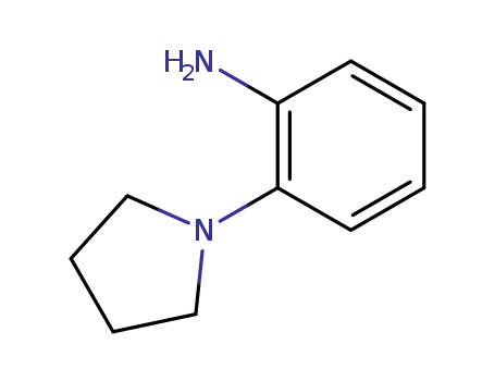 Molecular Structure of 21627-58-7 (2-PYRROLIDIN-1-YLANILINE 97)