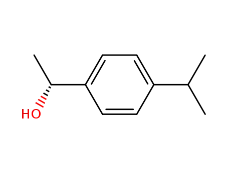 Molecular Structure of 105364-42-9 (Benzenemethanol, alpha-methyl-4-(1-methylethyl)-, (alphaR)- (9CI))