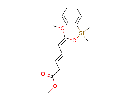 3,5-Hexadienoic acid, 6-[(dimethylphenylsilyl)oxy]-6-methoxy-, methyl
ester, (Z,E)-