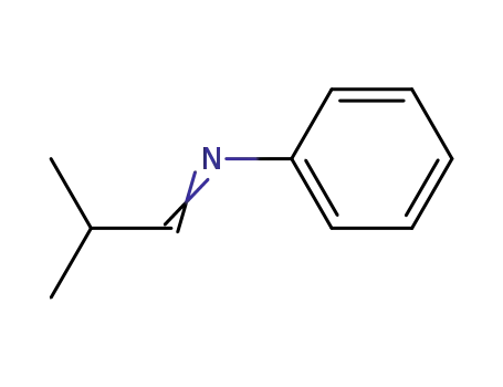 Molecular Structure of 7020-77-1 (Benzenamine, N-(2-methylpropylidene)-)