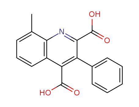 2,4-Quinolinedicarboxylic acid, 8-methyl-3-phenyl-