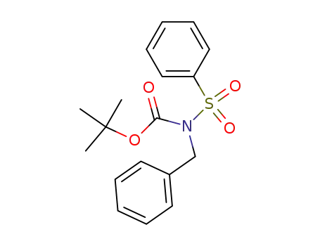Molecular Structure of 170947-99-6 (Carbamic acid, (phenylmethyl)(phenylsulfonyl)-, 1,1-dimethylethyl ester)