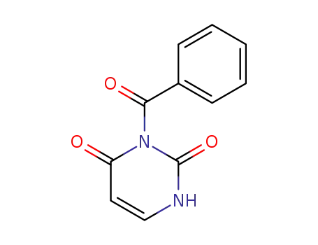 Molecular Structure of 2775-87-3 (2,4(1H,3H)-Pyrimidinedione, 3-benzoyl-)