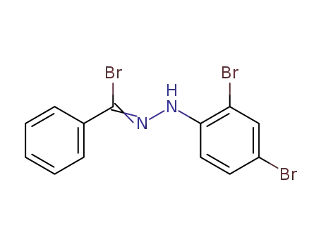 Molecular Structure of 2516-46-3 (1-[BROMO(PHENYL)METHYLENE]-2-(2,4-DIBROMOPHENYL)-HYDRAZINE)