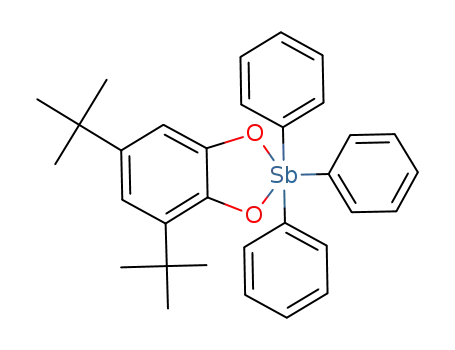 Molecular Structure of 149759-16-0 (1,3,2-Benzodioxastibole,
4,6-bis(1,1-dimethylethyl)-2,2-dihydro-2,2,2-triphenyl-)