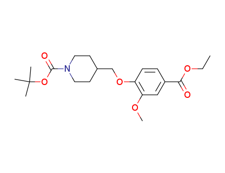 1-Piperidinecarboxylic acid,4-[[4-(ethoxycarbonyl)-2-methoxyphenoxy]methyl]-, 1,1-dimethylethylester