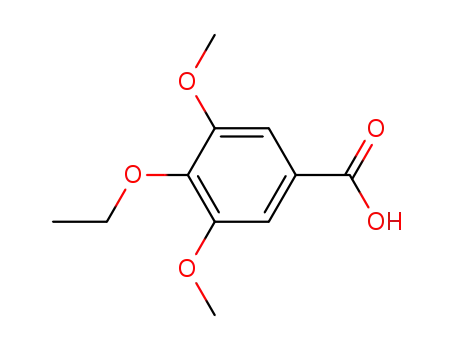 Molecular Structure of 14779-44-3 (Benzoic acid, 4-ethoxy-3,5-dimethoxy-)