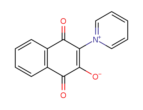 Molecular Structure of 21758-86-1 (1-(1-hydroxy-3,4-dioxo-3,4-dihydronaphthalen-2-yl)pyridinium)