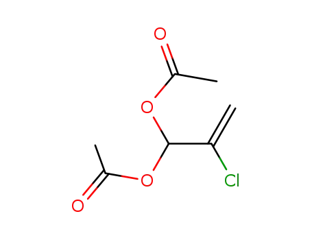 Molecular Structure of 5459-90-5 (2-Chloro-1-propene-1,1-diol diacetate)