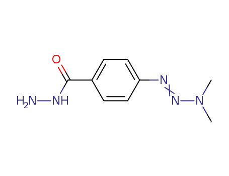 Benzoicacid, 4-(3,3-dimethyl-1-triazen-1-yl)-, hydrazide