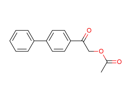 Molecular Structure of 4376-27-6 (2-(biphenyl-4-yl)-2-oxoethyl acetate)