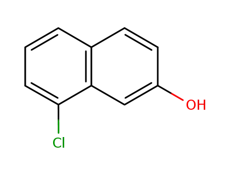 Molecular Structure of 29921-50-4 (8-Chloro-2-hydroxynaphthalene)