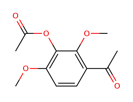 Molecular Structure of 63604-86-4 (3'-ACETOXY-2',4'-DIMETHOXYACETOPHENONE)