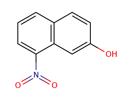 Molecular Structure of 607-39-6 (2-Naphthalenol, 8-nitro-)