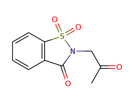 2-(2-oxopropyl)-1,2-benzisothiazol-3(2H)-one 1,1-dioxide