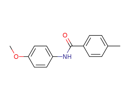 Molecular Structure of 33667-91-3 (N-(4-Methoxyphenyl)-4-MethylbenzaMide, 97%)