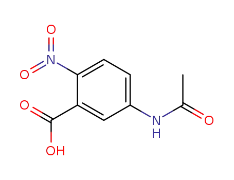 Molecular Structure of 4368-83-6 (5-ACETAMIDO-2-NITROBENZOIC ACID)