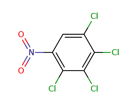 Molecular Structure of 879-39-0 (2,3,4,5-Tetrachloronitrobenzene)