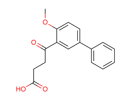 Molecular Structure of 63471-87-4 (4-(4-methoxybiphenyl-3-yl)-4-oxobutanoic acid)