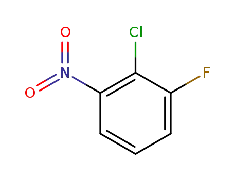 Molecular Structure of 21397-07-9 (2-Chloro-3-fluoronitrobenzene)