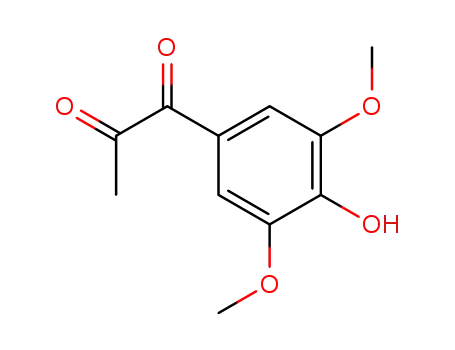 Molecular Structure of 6925-65-1 (1,2-Propanedione, 1-(4-hydroxy-3,5-dimethoxyphenyl)-)