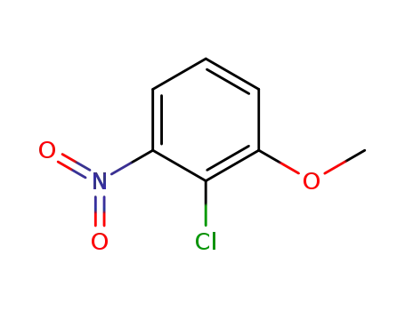 Molecular Structure of 3970-39-6 (Benzene, 2-chloro-1-methoxy-3-nitro-)