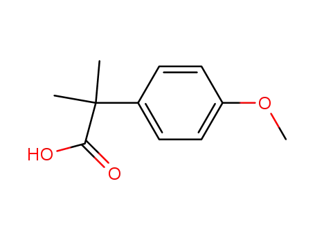 Molecular Structure of 2955-46-6 (4-methoxy-.alpha.,.alpha.-dimethyl-Benzeneacetic acid)
