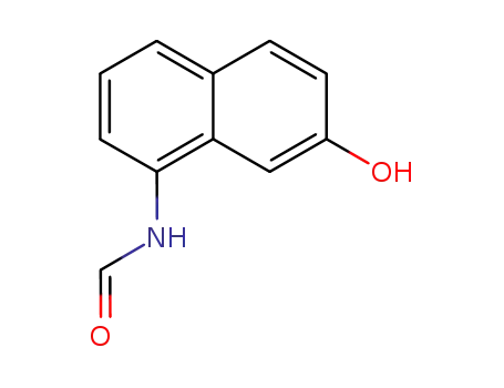 Molecular Structure of 7402-55-3 (N-(7-hydroxynaphthalen-1-yl)formamide)