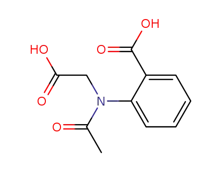 Molecular Structure of 16851-69-7 (2-(Acetyl-carboxymethyl-amino)-benzoic acid)