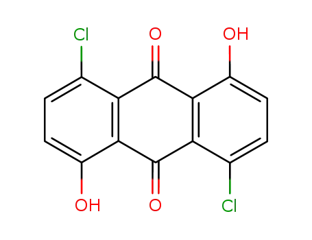 Molecular Structure of 6837-97-4 (1,5-dichloro-4,8-dihydroxyanthraquinone)