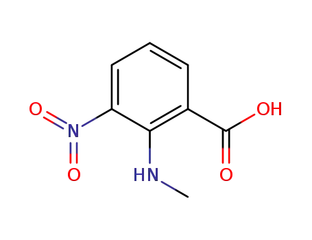 Molecular Structure of 124341-38-4 (Benzoic acid, 2-(methylamino)-3-nitro- (9CI))