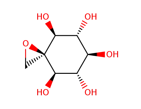 Molecular Structure of 4068-87-5 (1-oxaspiro[2.5]octane-4,5,6,7,8-pentol)