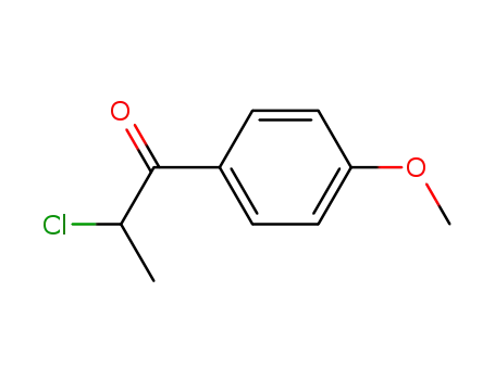 Molecular Structure of 81112-07-4 (1-Propanone, 2-chloro-1-(4-methoxyphenyl)- (9CI))