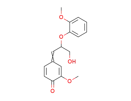 2,5-Cyclohexadien-1-one,
4-[3-hydroxy-2-(2-methoxyphenoxy)propylidene]-2-methoxy-