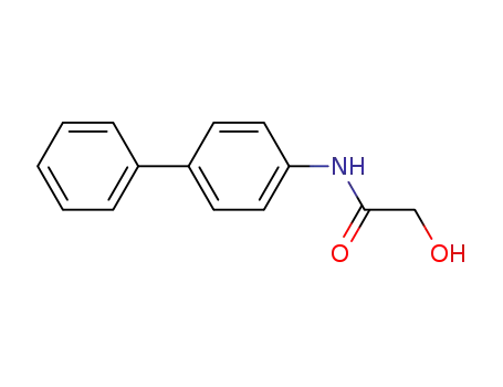 Molecular Structure of 51410-51-6 (N-(1,1'-Biphenyl)-4-yl-2-hydroxyacetamide)