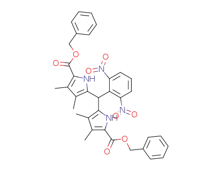 1H-Pyrrole-2-carboxylic acid,
5,5'-[(2,6-dinitrophenyl)methylene]bis[3,4-dimethyl-, bis(phenylmethyl)
ester
