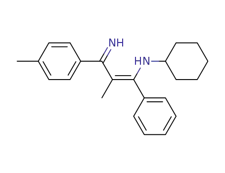 Benzenemethanamine,
N-cyclohexyl-a-[2-imino-1-methyl-2-(4-methylphenyl)ethylidene]-