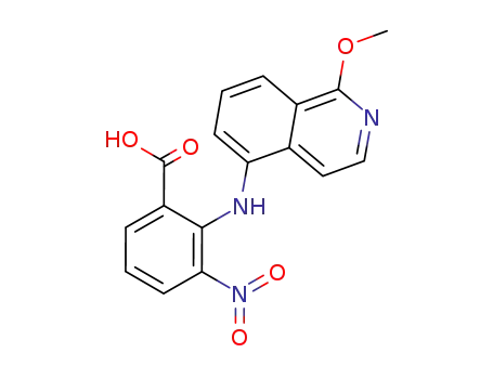 Benzoic acid, 2-[(1-methoxy-5-isoquinolinyl)amino]-3-nitro-
