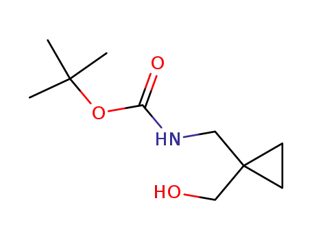 Molecular Structure of 153248-46-5 (1-Hydroxymethyl-1-(tert-butoxycarbonylaminomethyl)cyclopropane)