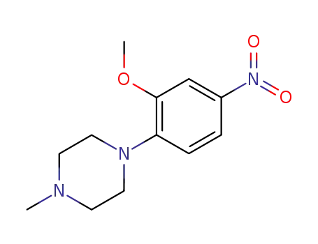 Molecular Structure of 209482-01-9 (1-(2-methoxy-4-nitrophenyl)-4-methylpiperazine)