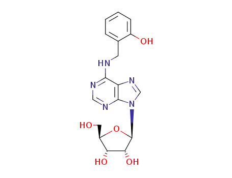 Molecular Structure of 50868-58-1 (6-(2-hydroxybenzylamino)-9-beta-D-ribofuranosylpurine)
