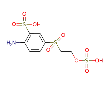 Molecular Structure of 42986-22-1 (Aniline-4-beta-ethyl sulfonyl sulfate-2-sulfonic acid)